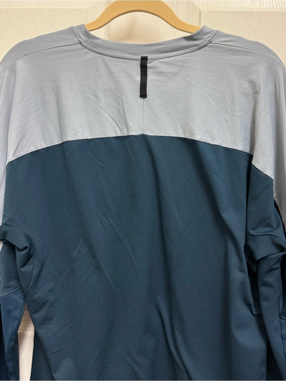 Lululemon Long Sleeve Athletic Top in Navy and Light Blue